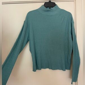 Anthropologie turquoise turtle neck